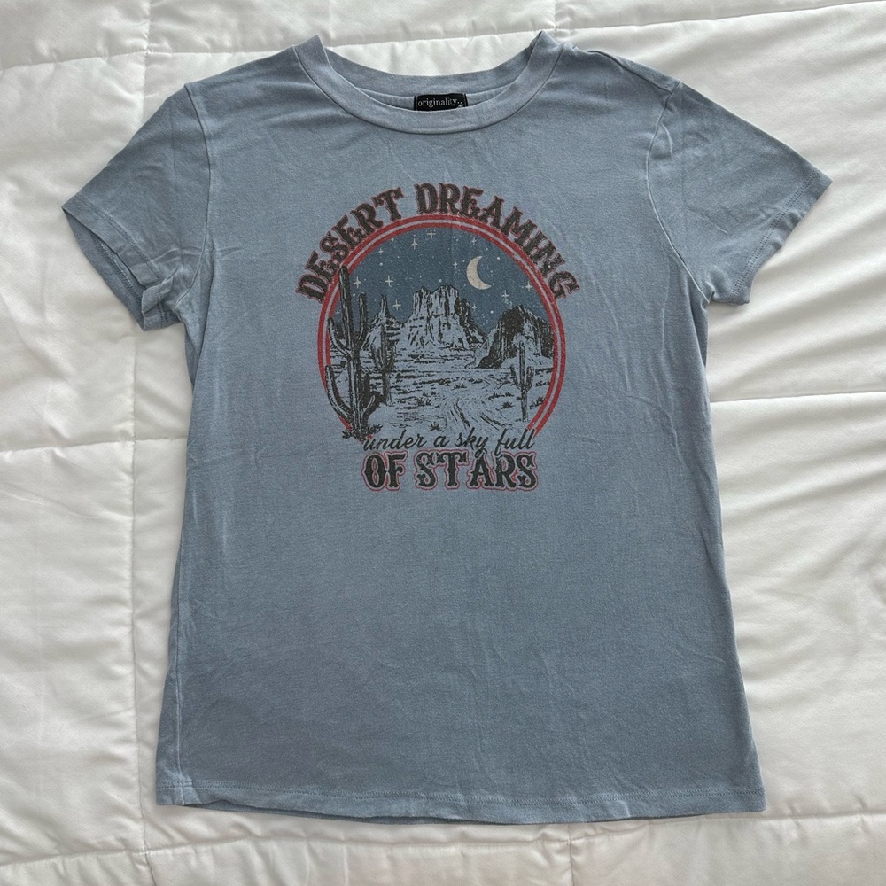 Originality Blue Graphic Short Sleeve Tee